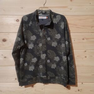 Hawke & Co Green Floral Men's Sweater Size M 22x27